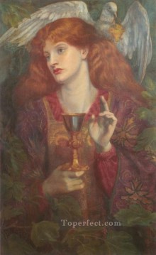 set Canvas - The Holy Grail Pre Raphaelite Brotherhood Dante Gabriel Rossetti